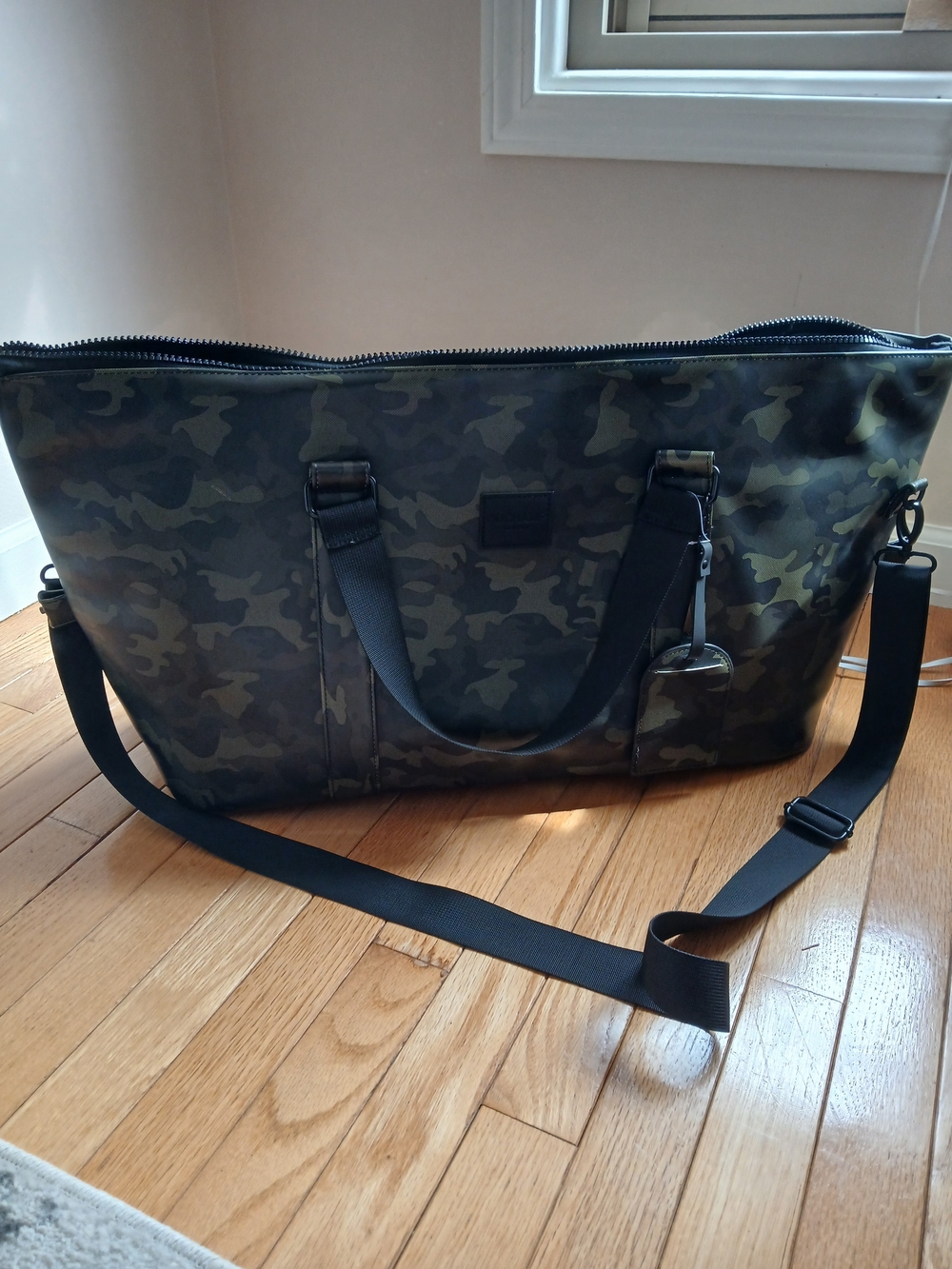 Men's Camo Weekender Bag - Black/Green